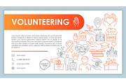 Volunteering web banner