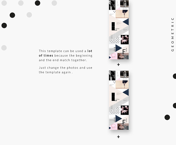 CANVA | Instagram PUZZLE - Geometric in Instagram Templates - product preview 4
