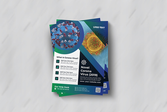 Corona Virus Medical Flyer Template in Flyer Templates - product preview 1