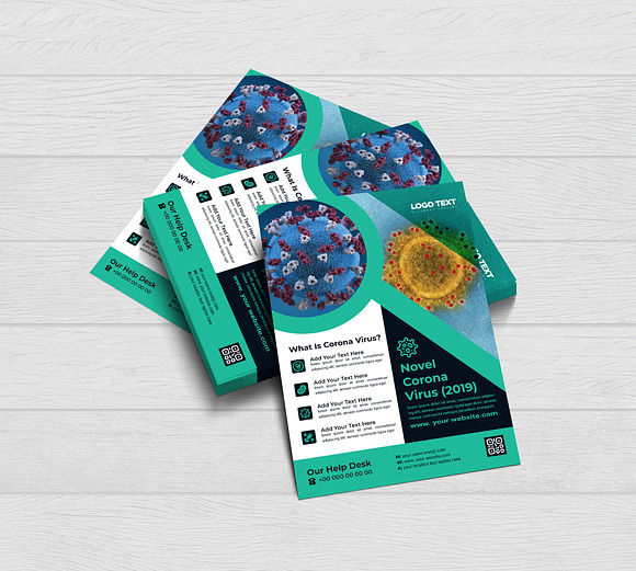 Corona Virus Medical Flyer Template in Flyer Templates - product preview 2