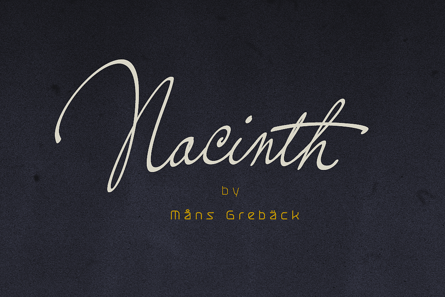 Nacinth - Vintage Script Font in Script Fonts - product preview 8