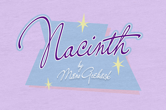 Nacinth - Vintage Script Font in Script Fonts - product preview 6
