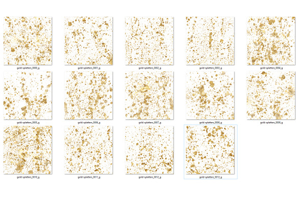 Gold Paint Splatter Overlays in Textures - product preview 2