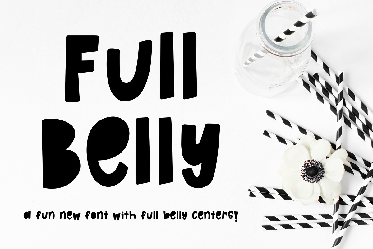 Full Belly in Sans-Serif Fonts - product preview 8