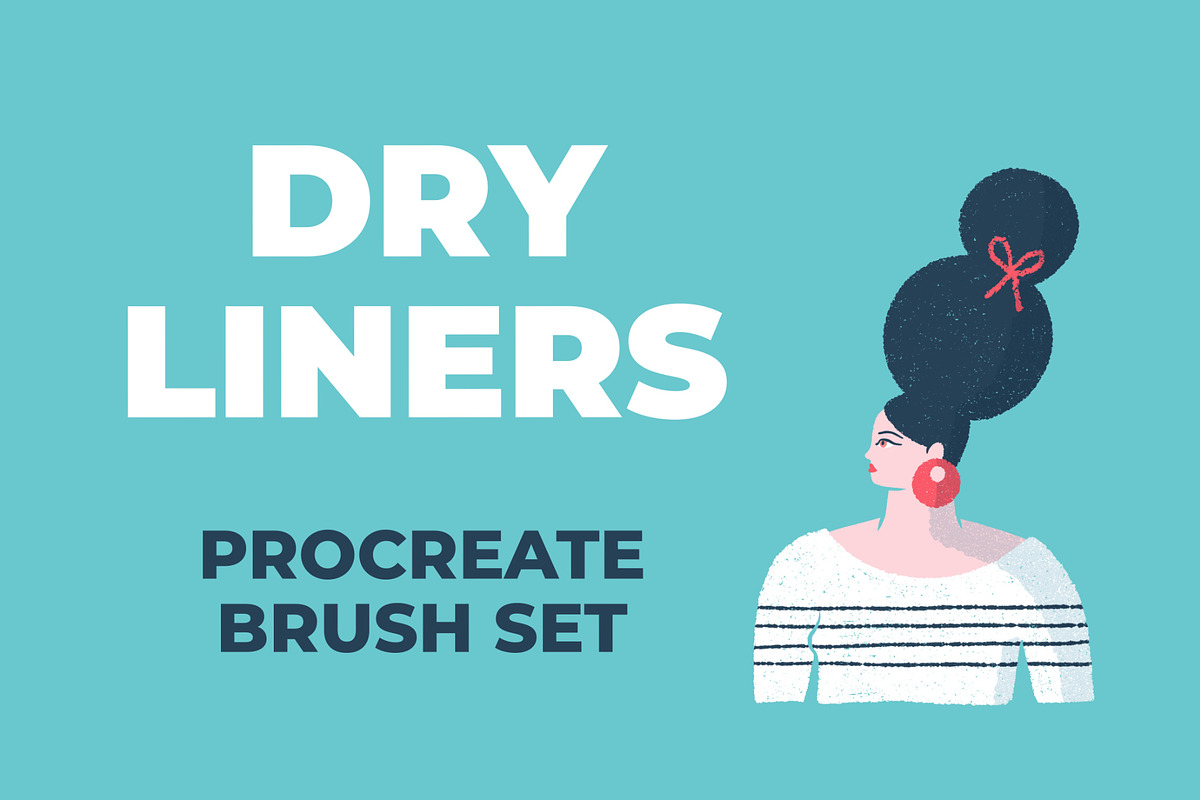Dry Liners Procreate Brush Set in Add-Ons - product preview 8