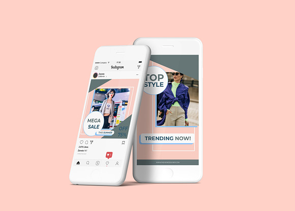 Zaneta Animated Instagram Post&Story in Instagram Templates - product preview 3
