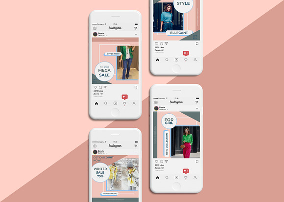Zaneta Animated Instagram Post&Story in Instagram Templates - product preview 5