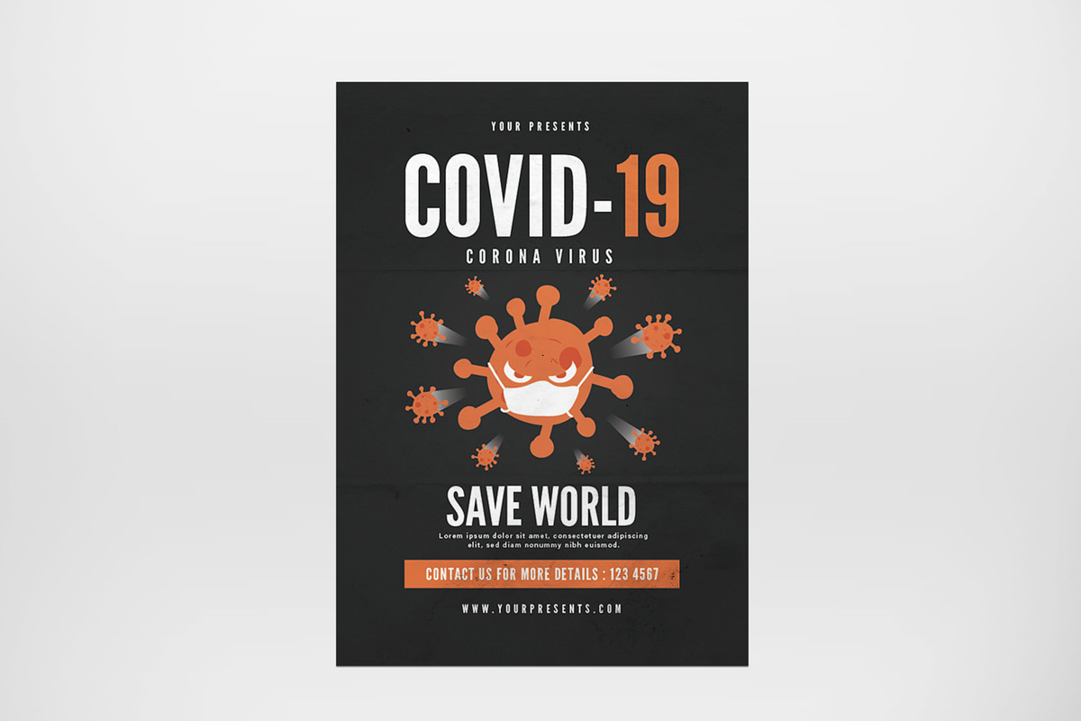 Covid19 Flyer in Flyer Templates - product preview 8