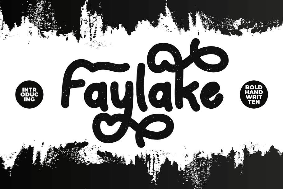 Faylake - Bold Monoline Handwritten in Display Fonts - product preview 8