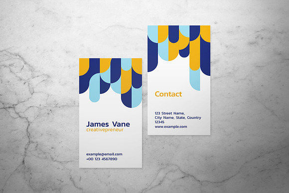 3 in 1 Professional Business Card in Business Card Templates - product preview 4