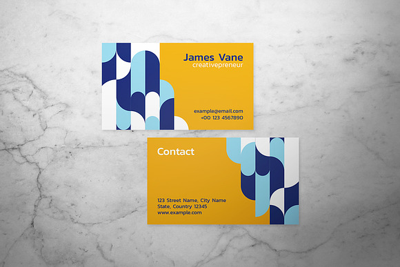 3 in 1 Professional Business Card in Business Card Templates - product preview 7