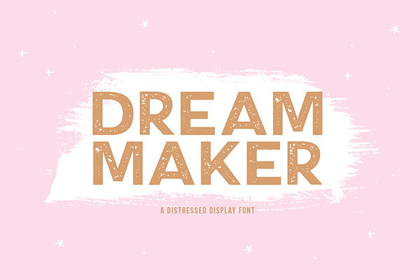 Dream Maker | Distressed Font