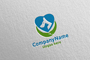 Dog and Cat with Love Logo Design 16