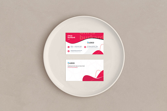 Modern Business Card Template in Business Card Templates - product preview 2