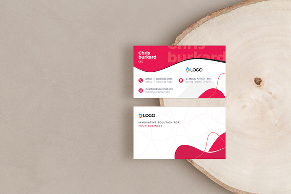 Modern Business Card Template in Business Card Templates - product preview 4