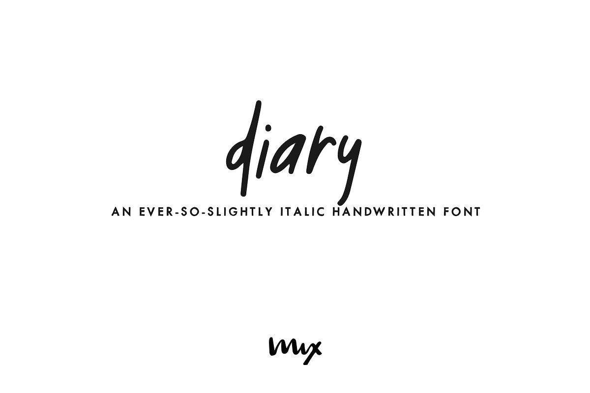 Diary — a Handwritten Font in Display Fonts - product preview 8