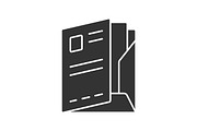 Document folder, paper case icon
