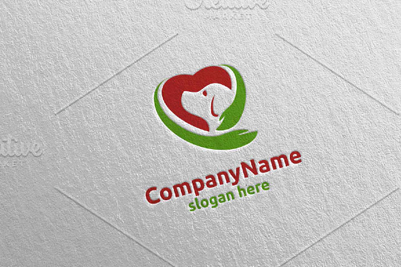 Dog with Love Logo Design 20 in Logo Templates - product preview 1