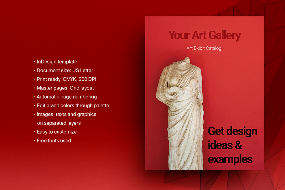 Art Gallery Exhibition Catalog in Brochure Templates - product preview 8