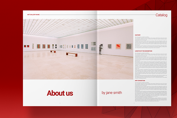 Art Gallery Exhibition Catalog in Brochure Templates - product preview 1