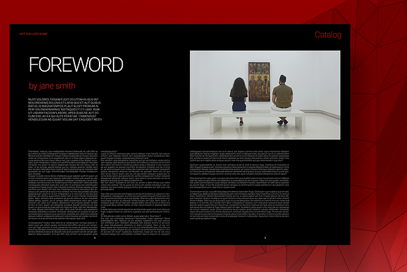 Art Gallery Exhibition Catalog in Brochure Templates - product preview 2