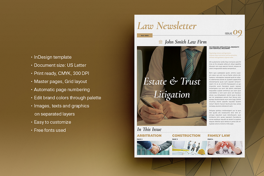 Law Newsletter Layout