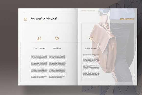 Law Proposal Layout in Brochure Templates - product preview 5