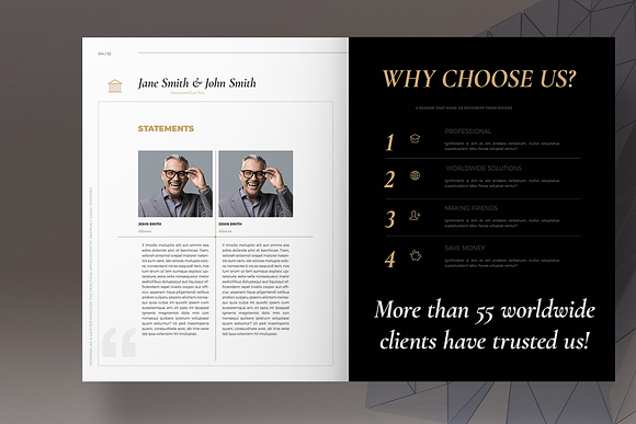 Law Proposal Layout in Brochure Templates - product preview 7