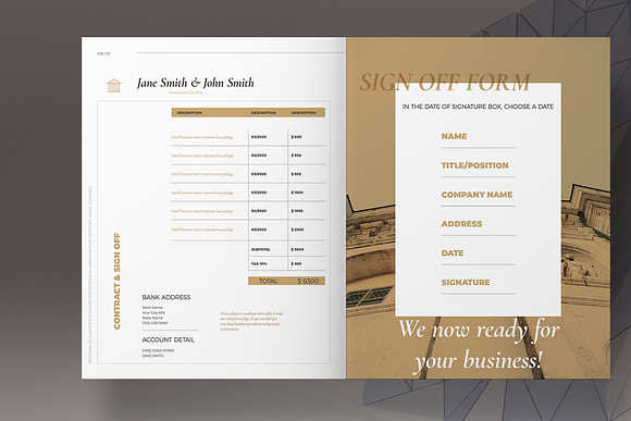 Law Proposal Layout in Brochure Templates - product preview 9