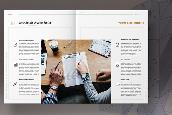 Law Proposal Layout in Brochure Templates - product preview 10