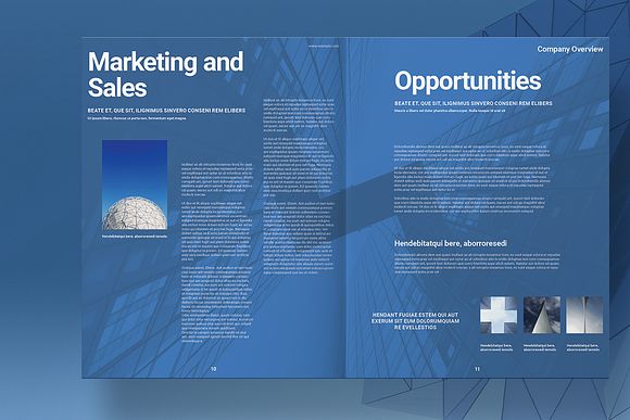 Blue Business Brochure Layout in Brochure Templates - product preview 5