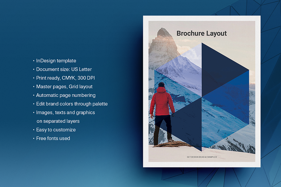 Blue Business Brochure Layout in Brochure Templates - product preview 8