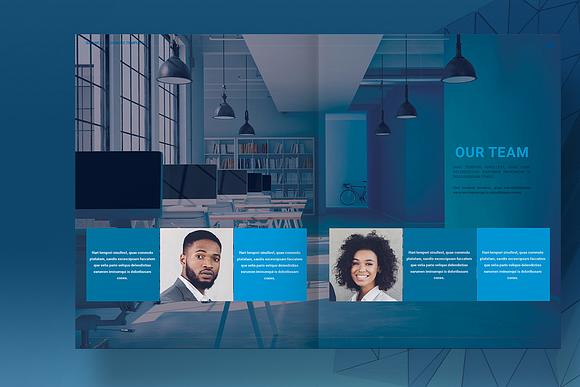 Blue Business Brochure Layout in Brochure Templates - product preview 3