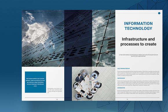 Blue Business Brochure Layout in Brochure Templates - product preview 7