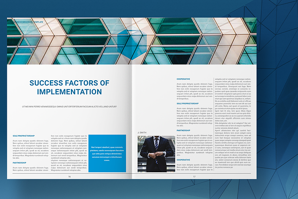 Blue Business Brochure Layout in Brochure Templates - product preview 8