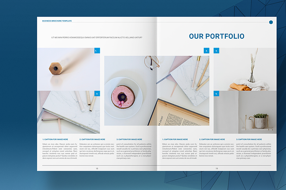 Blue Business Brochure Layout in Brochure Templates - product preview 9