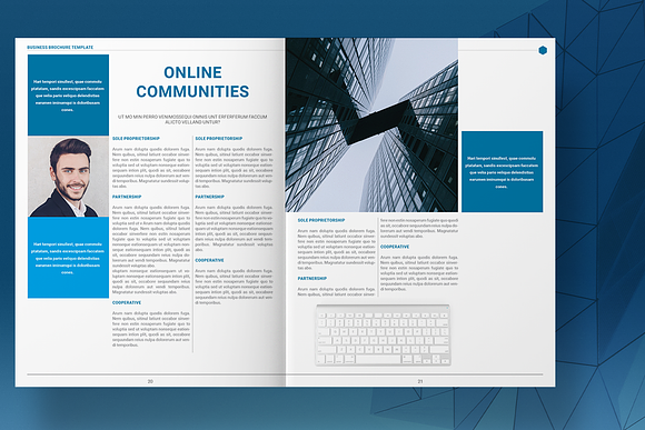 Blue Business Brochure Layout in Brochure Templates - product preview 10