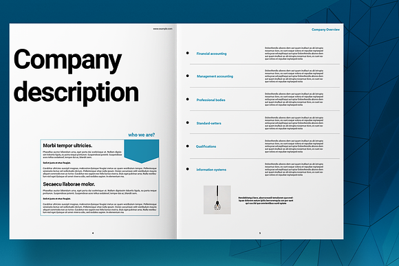 Blue Business Brochure Layout in Brochure Templates - product preview 2