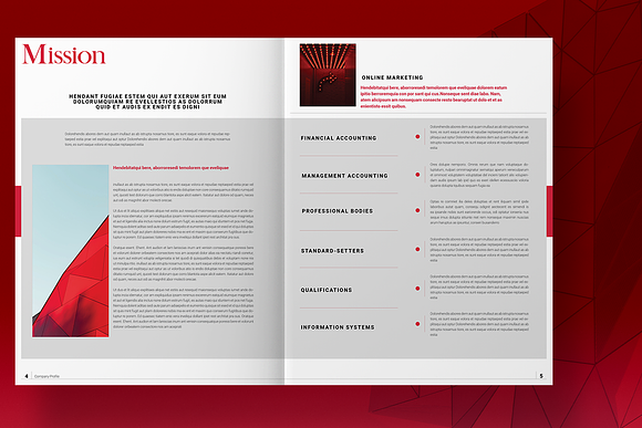 Red Business Brochure Layout in Brochure Templates - product preview 2