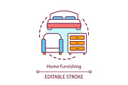 Home furnishing concept icon