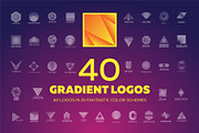 40 Gradient Logos