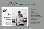 Photo Wedding Invitation