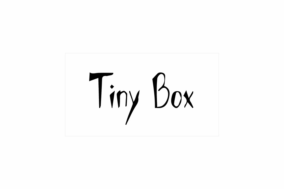 Tiny Box in Script Fonts - product preview 8