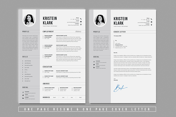 Resume Template in Resume Templates - product preview 2