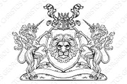 Crest Unicorn Coat of Arms Lion