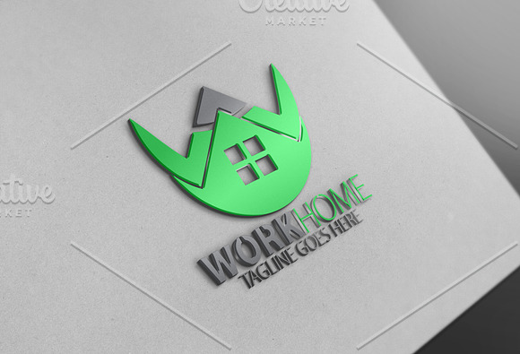 Home Work Logo in Logo Templates - product preview 1