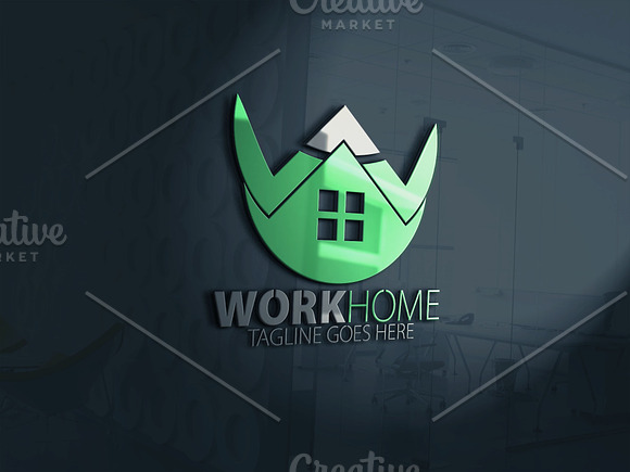 Home Work Logo in Logo Templates - product preview 2
