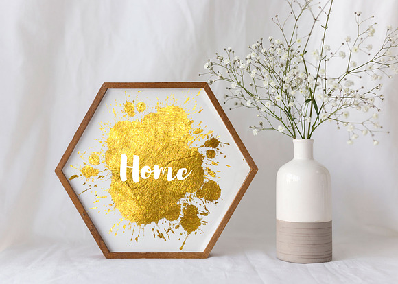 Gold glitters, sparkles and corners in Objects - product preview 4