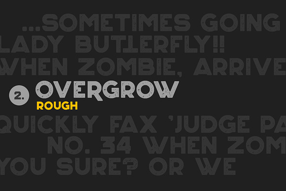 Overgrow Typeface in Display Fonts - product preview 1