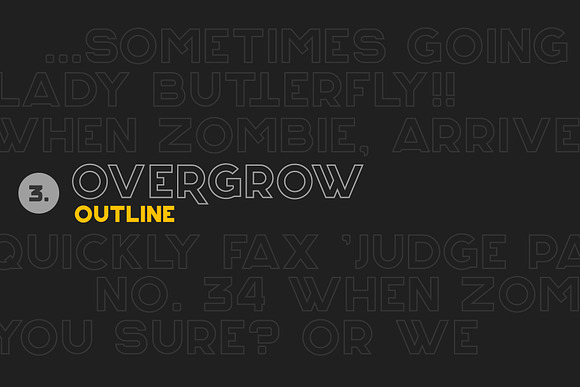 Overgrow Typeface in Display Fonts - product preview 2